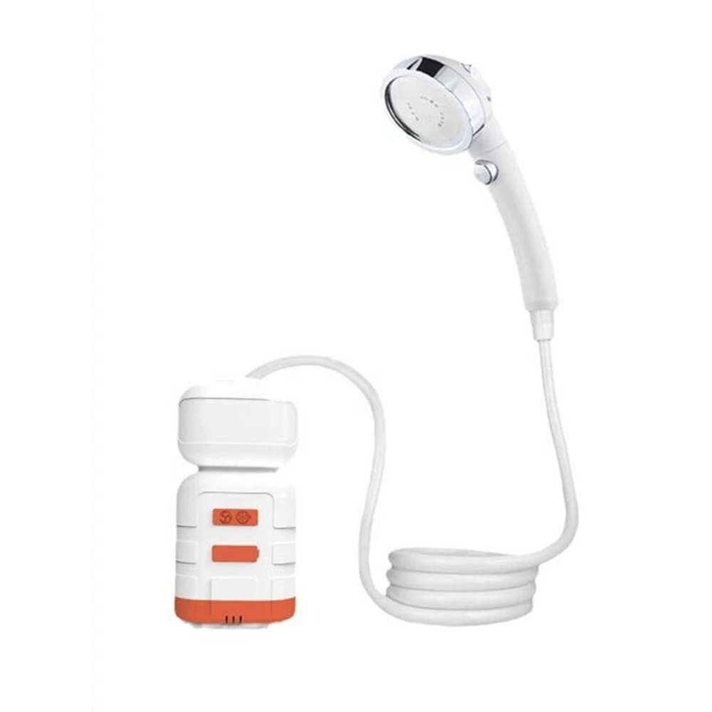 (image for) IPRee Outdoor Shower Pump Dormitory Camping Portable 2-in-1 Electric Shower Emergency Lighting Portable Camping Shower